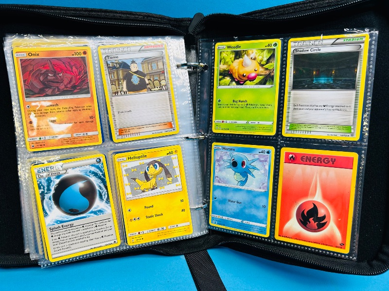Photo 1 of 152365… final sale no returns/refunds-160 mixed Pokemon cards in binder