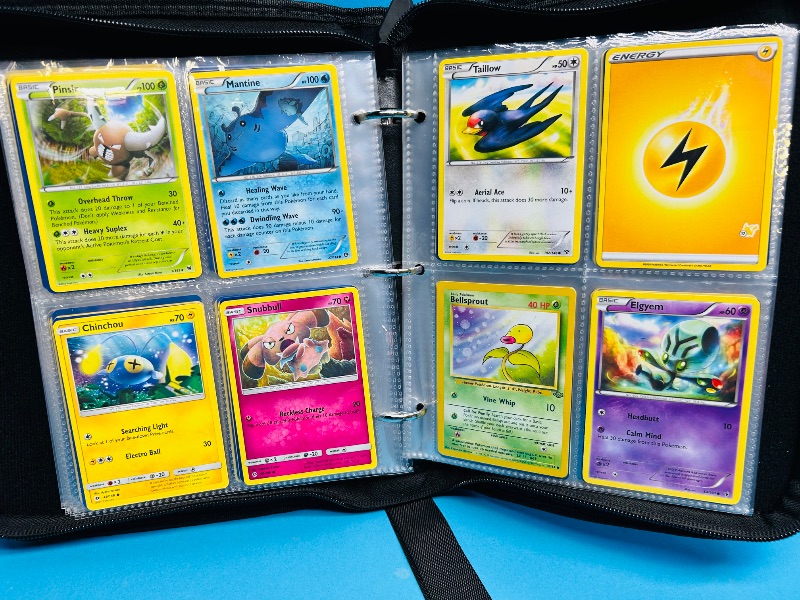 Photo 1 of 152365… final sale no returns/refunds-160 mixed Pokemon cards in binder