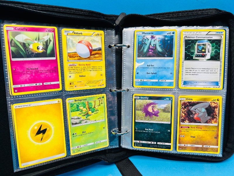 Photo 1 of 152365… final sale no returns/refunds-160 mixed Pokemon cards in binder