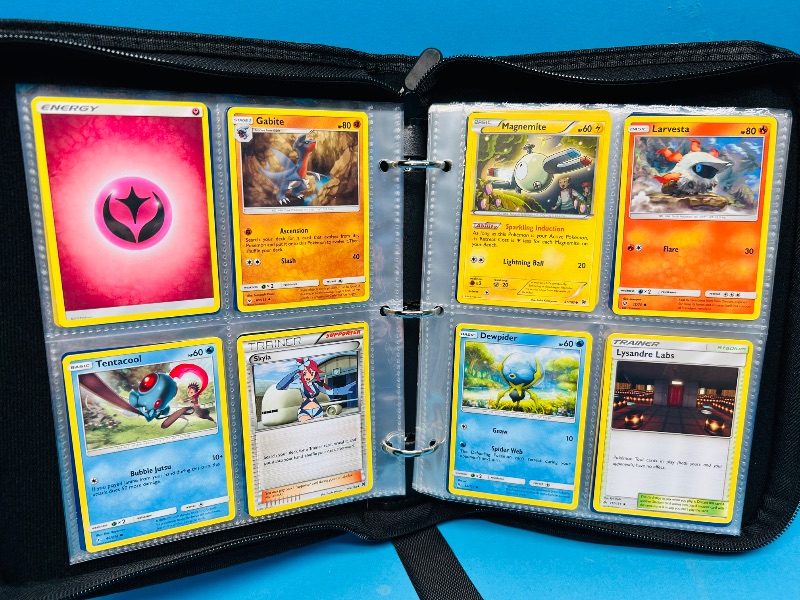 Photo 1 of 152365… final sale no returns/refunds-160 mixed Pokemon cards in binder