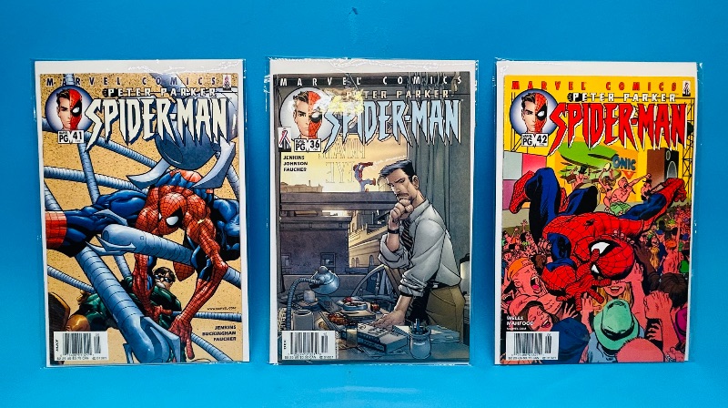 Photo 1 of 152371…3 Spider-Man comics 9-11 commemorative covers in plastic sleeves 
