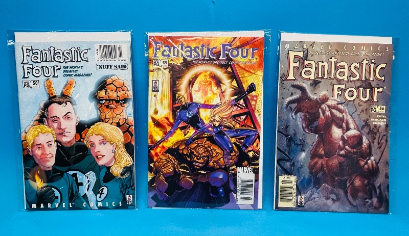 Photo 1 of 152375…3 fantastic four comics 9-11 commemorative covers in plastic sleeves 