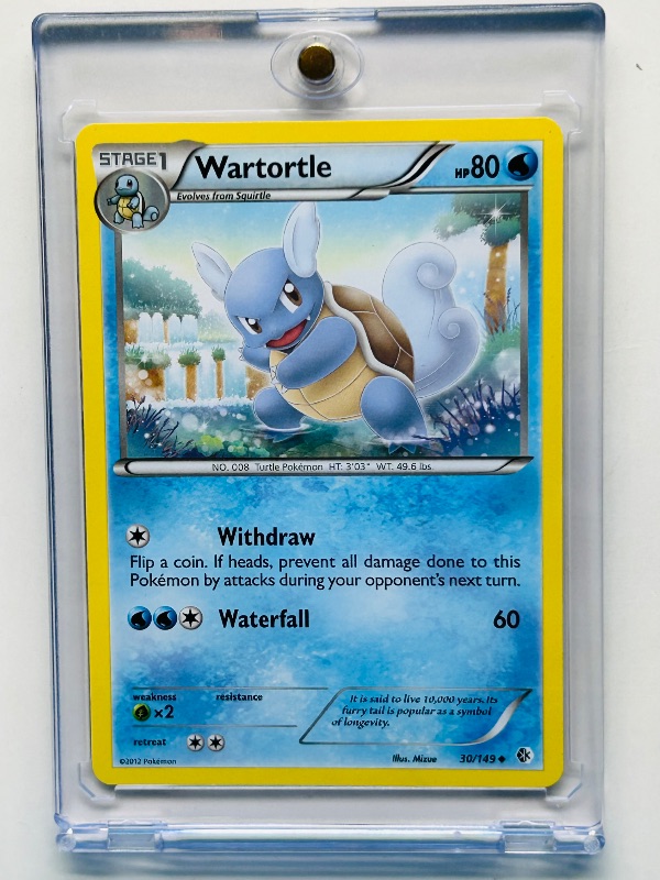 Photo 1 of 152381… Pokémon Wartortle card in hard plastic case 
