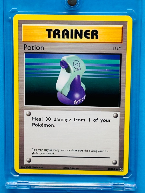 Photo 1 of 152389… Pokémon Trainer Potion card in hard plastic case 