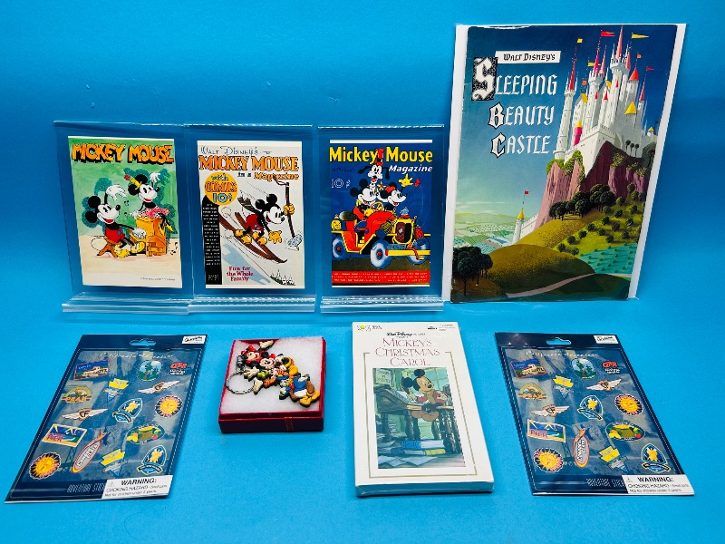 Photo 1 of 152412…vintage Disney items, post cards, cassette tape, stickers 