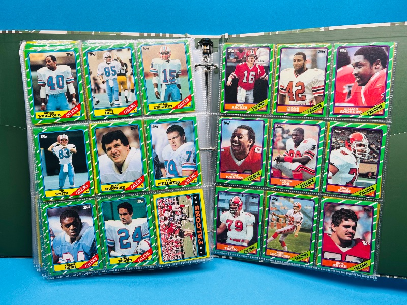 Photo 1 of 152413…final sale no returns/refunds- Complete 396 card set- Rookie Jerry Rice- Topps 1986 football cards in binder 