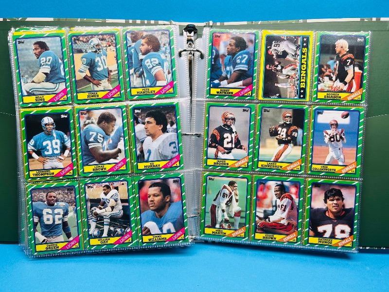 Photo 1 of 152413…final sale no returns/refunds- Complete 396 card set- Rookie Jerry Rice- Topps 1986 football cards in binder 
