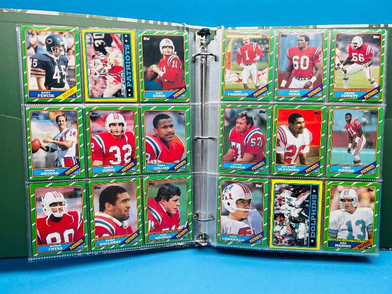 Photo 1 of 152413…final sale no returns/refunds- Complete 396 card set- Rookie Jerry Rice- Topps 1986 football cards in binder 