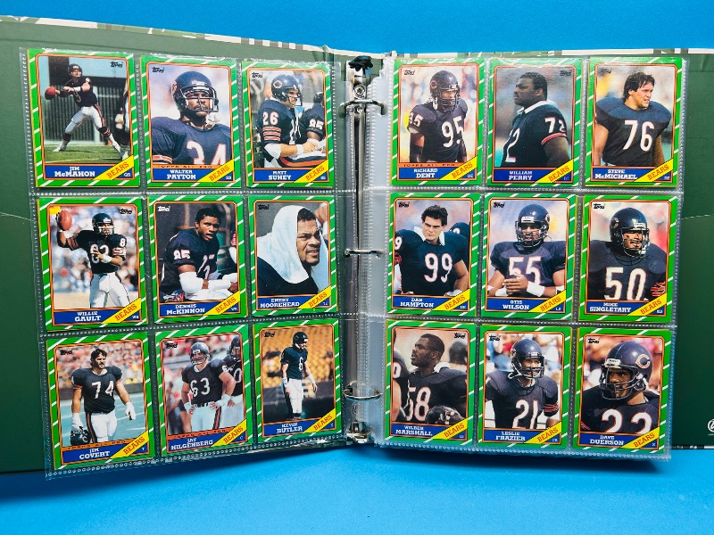 Photo 1 of 152413…final sale no returns/refunds- Complete 396 card set- Rookie Jerry Rice- Topps 1986 football cards in binder 