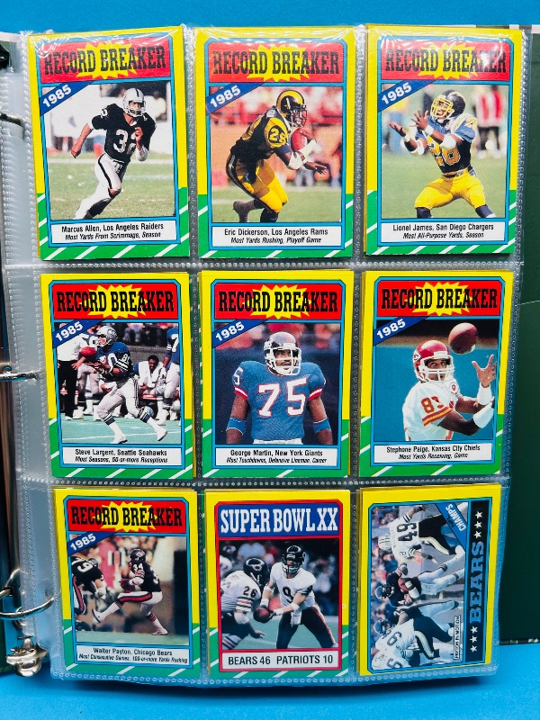 Photo 1 of 152413…final sale no returns/refunds- Complete 396 card set- Rookie Jerry Rice- Topps 1986 football cards in binder 