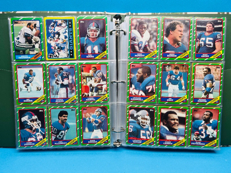 Photo 1 of 152413…final sale no returns/refunds- Complete 396 card set- Rookie Jerry Rice- Topps 1986 football cards in binder 