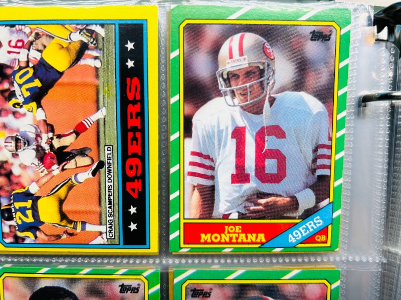 Photo 1 of 152413…final sale no returns/refunds- Complete 396 card set- Rookie Jerry Rice- Topps 1986 football cards in binder 