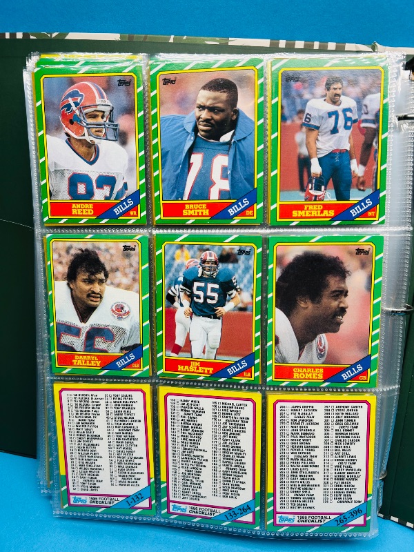 Photo 1 of 152413…final sale no returns/refunds- Complete 396 card set- Rookie Jerry Rice- Topps 1986 football cards in binder 