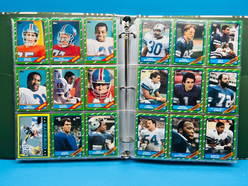 Photo 1 of 152413…final sale no returns/refunds- Complete 396 card set- Rookie Jerry Rice- Topps 1986 football cards in binder 