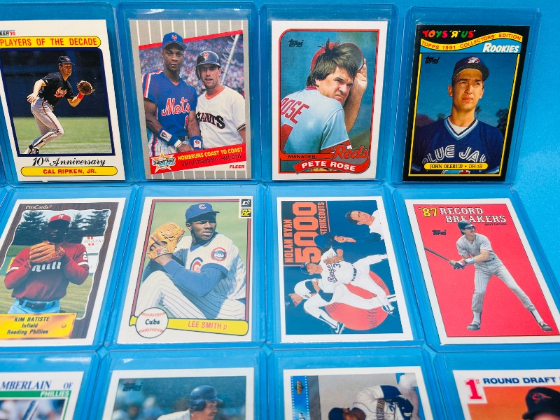 Photo 1 of 152417… final sale no returns/refunds-15 mixed baseball cards in hard plastic sleeves 