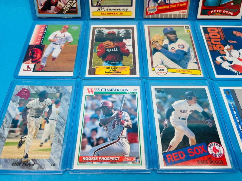 Photo 1 of 152417… final sale no returns/refunds-15 mixed baseball cards in hard plastic sleeves 