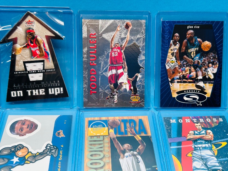 Photo 1 of 152419…  final sale no returns/refunds-10 mixed basketball cards in hard plastic sleeves 