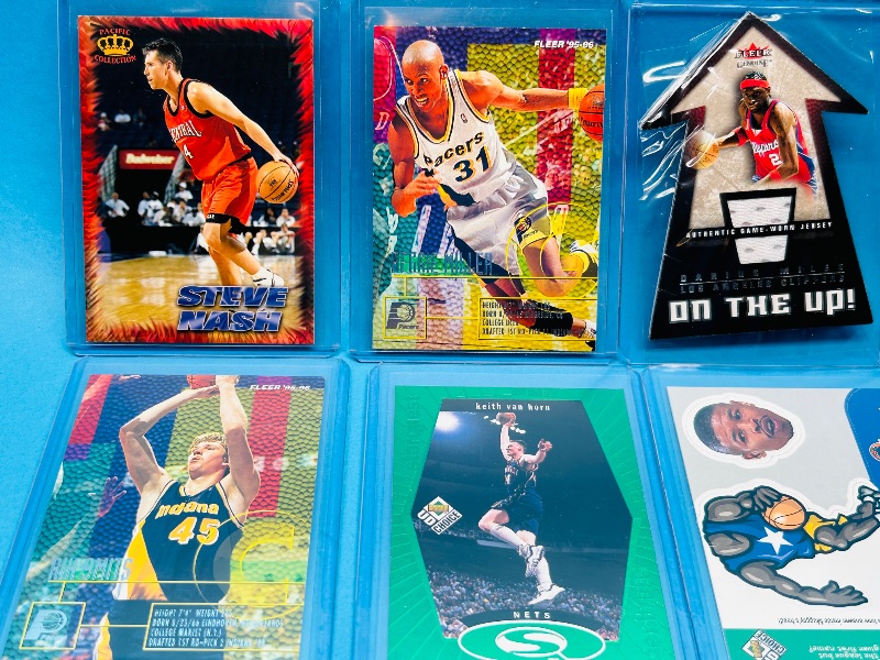 Photo 1 of 152419…  final sale no returns/refunds-10 mixed basketball cards in hard plastic sleeves 