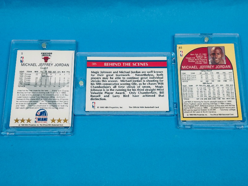Photo 1 of 152422…3 Michael Jordan cards in hard plastic cases