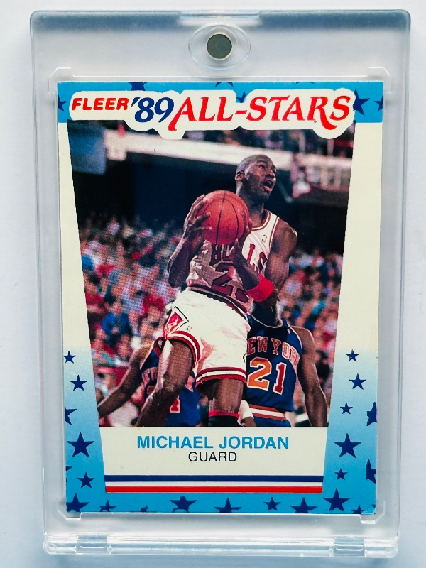 Photo 1 of 152433…Michael Jordan all-stars card 3 in hard plastic case