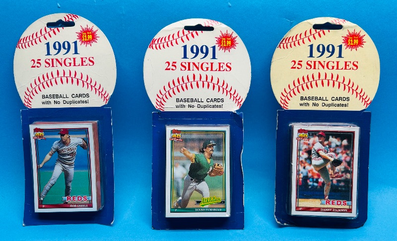 Photo 1 of 152446… final sale no returns/refunds- sealed 1991 sports card packs