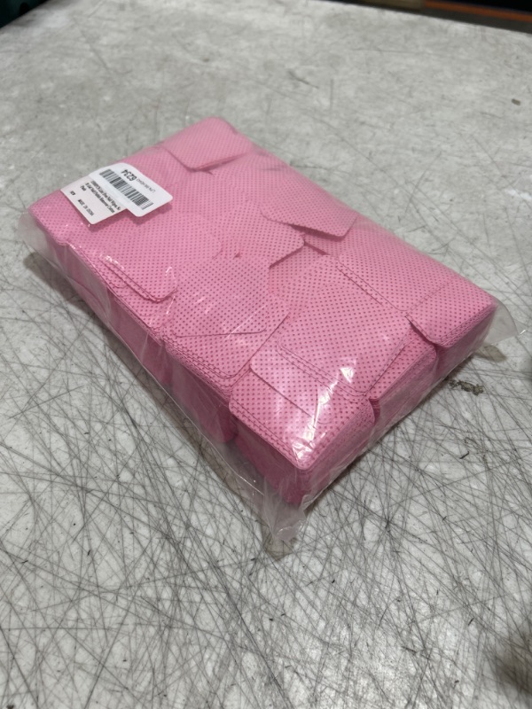 Photo 1 of 1500PCS Lint Free Nail Wipes, Soft Gel Nail Polish Remover Cotton Pads, Super Absorbent Eyelash Extension Glue Cleaning Wipes, Non-Woven Fabric Wipes Dry Pads for Lash Extension Supplies Pink