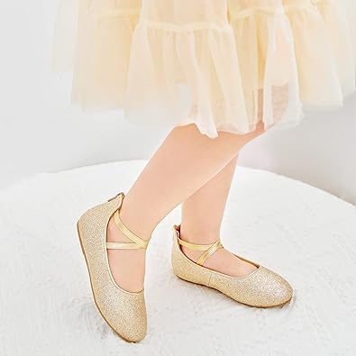 Photo 1 of Kiderence Little Toddler Girls Dress Shoes Ballerina Ballet Flats Kids Mary Janes
Size 4