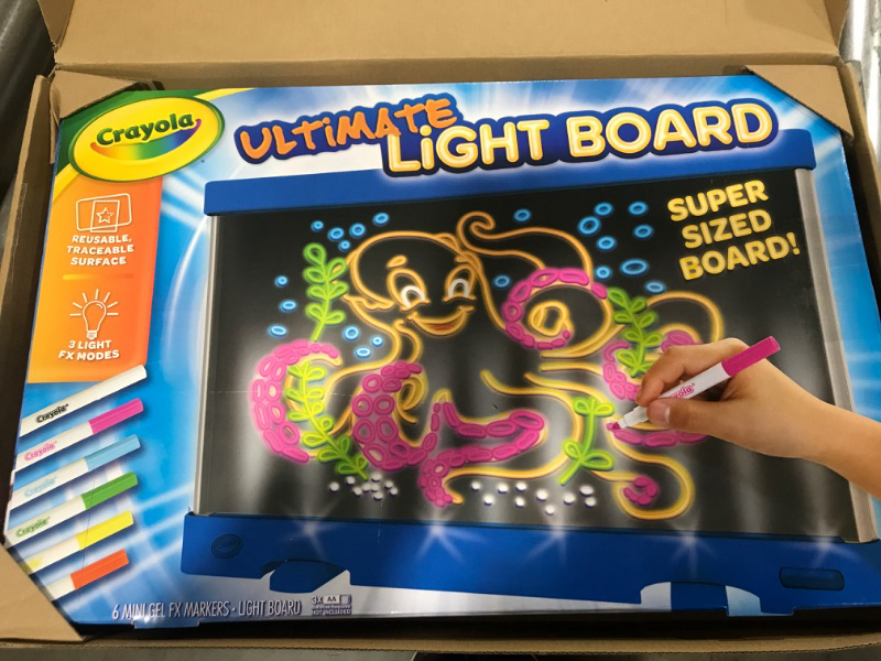 Photo 1 of Crayola Ultimate Light Board Blue, Drawing Tablet, Toys & Gifts For Kids, Ages 6, 7, 8, 9 [Amazon Exclusive]