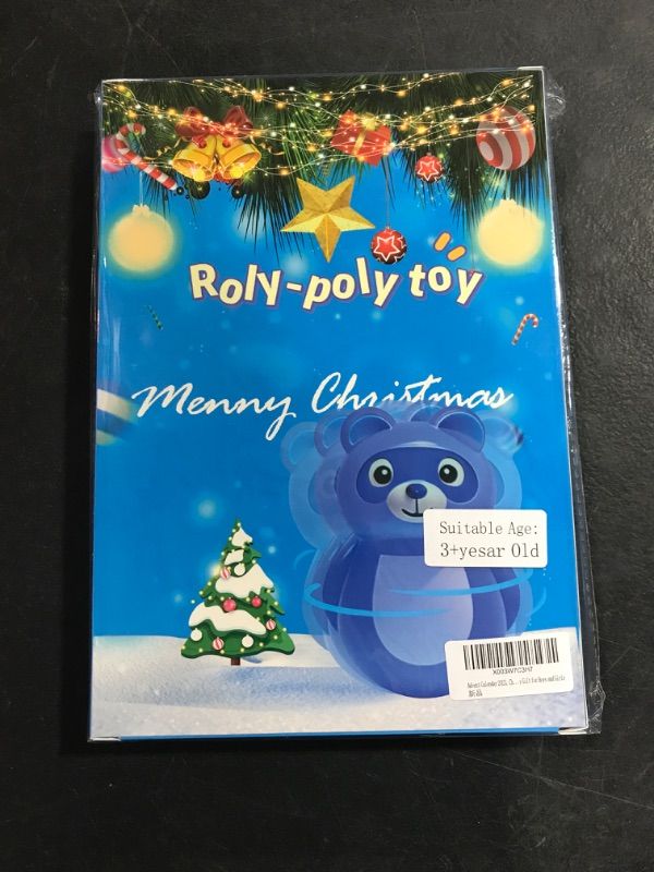 Photo 1 of Advent Calendar 2023, Christmas Countdown Calendar - 24 Days of Roly Poly Toys, Christmas Roly Poly Figurine Advent Calendar, Countdown Toy Gift for Boys and Girls