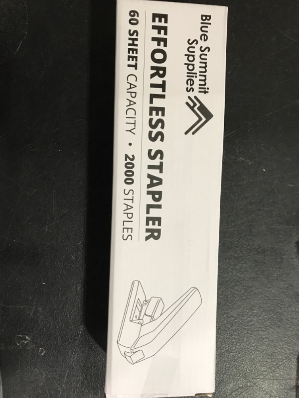 Photo 1 of Blue Summit Supplies Effortless Stapler, Lightweight Ergonomic Design, Easy to Load Heavy Duty Stapler, 60 Sheet Capacity, Includes 2000 Standard Staples


