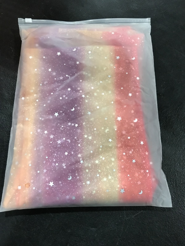 Photo 1 of UMILAKE Tulle Table Runner Gradient Table Runners for Wedding Birthday Bridal Baby Shower Party Dining Boho Table Decoration Home Decor 59.1" W x 118" L Solid 59.1"W x 118"L