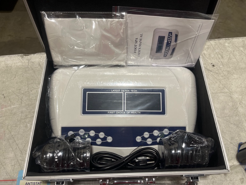 Photo 4 of Double Ionic Detox Foot Bath Spa Machine With TENS Muscle Stimulation For Home
