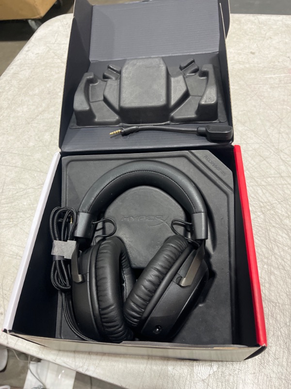 Photo 2 of HyperX Cloud III – Wired Gaming Headset, PC, PS5, Xbox Series X|S, Angled 53mm Drivers, DTS, Memory Foam, Durable Frame, Ultra-Clear 10mm Mic, USB-C, USB-A, 3.5mm – Black Black Wired