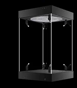 Photo 1 of Phicen 1/6 Action Figure Display Box LED Spotlight with Rotating Base (Black, Internal Height 40CM)