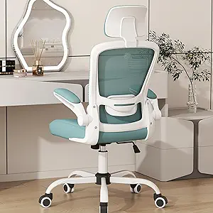 Photo 1 of Mimoglad Office Chair, High Back Ergonomic Desk Chair with Adjustable Lumbar Support and Headrest, Swivel Task Chair with flip-up Armrests for Guitar Playing, 5 Years Warranty
