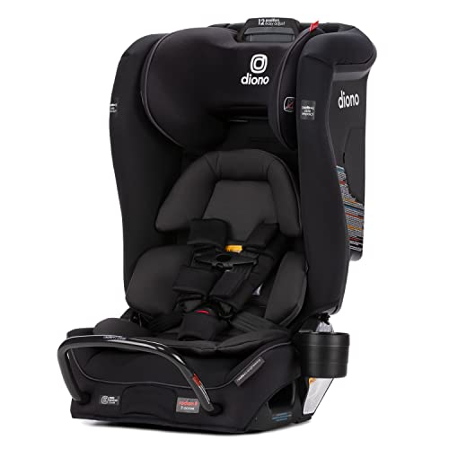 Photo 1 of Diono Radian 3RXT SafePlus, 4-in-1 Convertible Car Seat, Rear and Forward Facing, SafePlus Engineering, 3 Stage -Infant Protection, 10 Years 1 Car Seat, Slim Fit 3 Across, Black Jet 3RXT SafePlus Black Jet