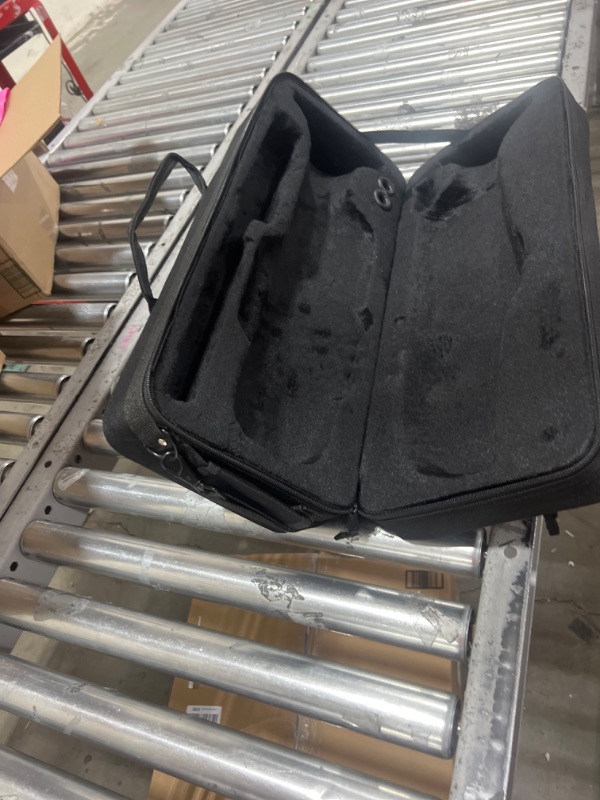 Photo 1 of Protec Trumpet MAX Rectangular Case with Interior Mute Storage, Model MX301 & Gator Frameworks Tripod Style Stand for Standard-Sized Trumpets (GFW-BNO,Black Case + Tripod Style Trumpet Stand