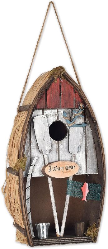 Photo 1 of Sunset Vista Designs BPS-06 Welcome to The Woods Decorative Birdhouse, Rowboat
