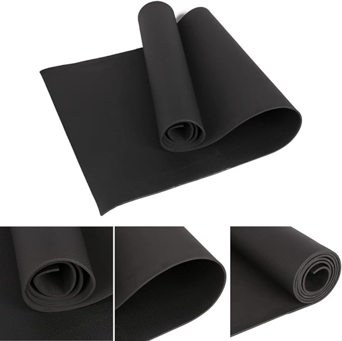 Photo 1 of Yoga Mat Exercise Mats Non-Slip, EVA 4mm Thick Eco Friendly Exercise Fitness Mat Travel Foldable Workout Mat for Floor, Pilates, Home Gym
