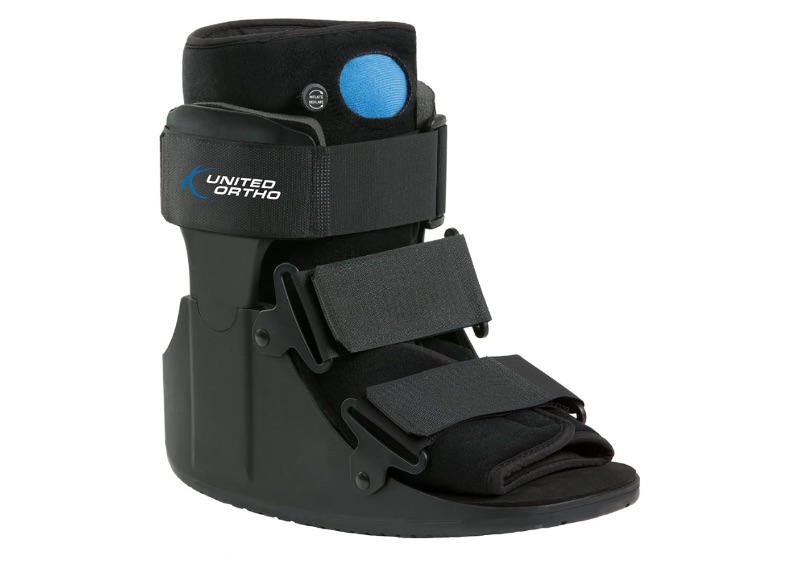 Photo 1 of United Ortho USA14115 Short Air Cam Walker Fracture Boot, Medium, Black