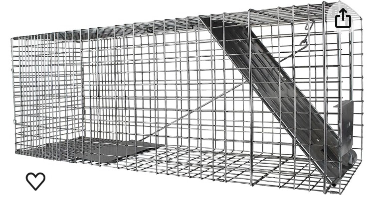 Photo 1 of Havahart 1079SR Large 1-Door Humane Catch and Release Live Animal Trap for Raccoons, Cats, Bobcats, Beavers, Small Dogs, Groundhogs, Opossums, Foxes, Armadillos, and Similar-Sized Animals