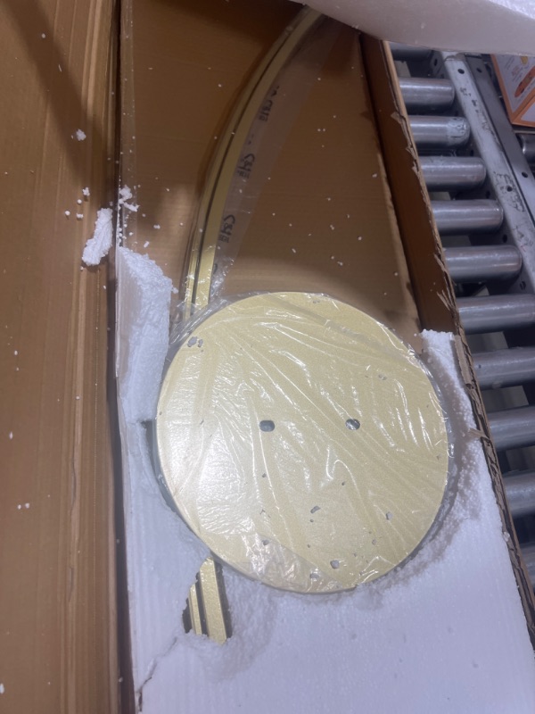 Photo 1 of Torondo Dimmable LED Floor Lamp with 3 Color Temperatures, Ultra Bright 2000LM Gold Arc Floor Lamp, Modern Standing Tall Lamp with Remote Control Reading Floor Lamp for Bedroom Office Classroom Gold-67 inches