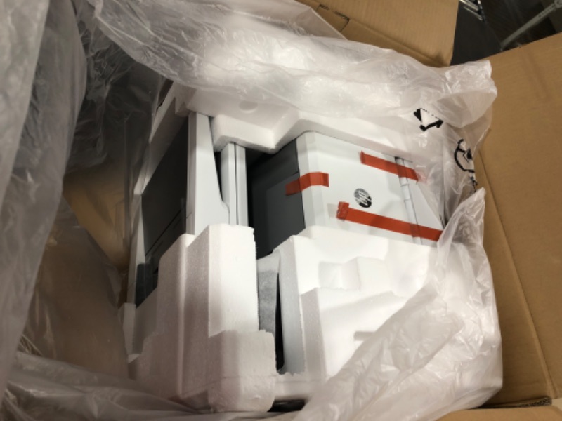 Photo 1 of HP Color LaserJet Pro M283fdw Wireless All-in-One Laser Printer, Remote Mobile Print, Scan & Copy, Duplex Printing, Works with Alexa (7KW75A), White