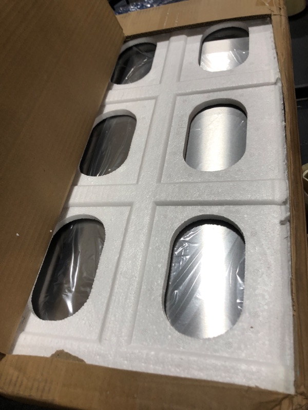 Photo 1 of iTouchless 13 Gallon Touchless Sensor Trash Can with AbsorbX Odor Control System, Stainless Steel, Extra-Wide Lid Opening Kitchen Garbage Bin, Silver Silver, Sensor 13 Gallon