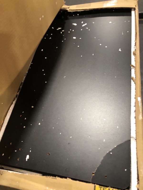 Photo 1 of Furinno Econ Multipurpose Home Office Computer Writing Desk, Black/Brown