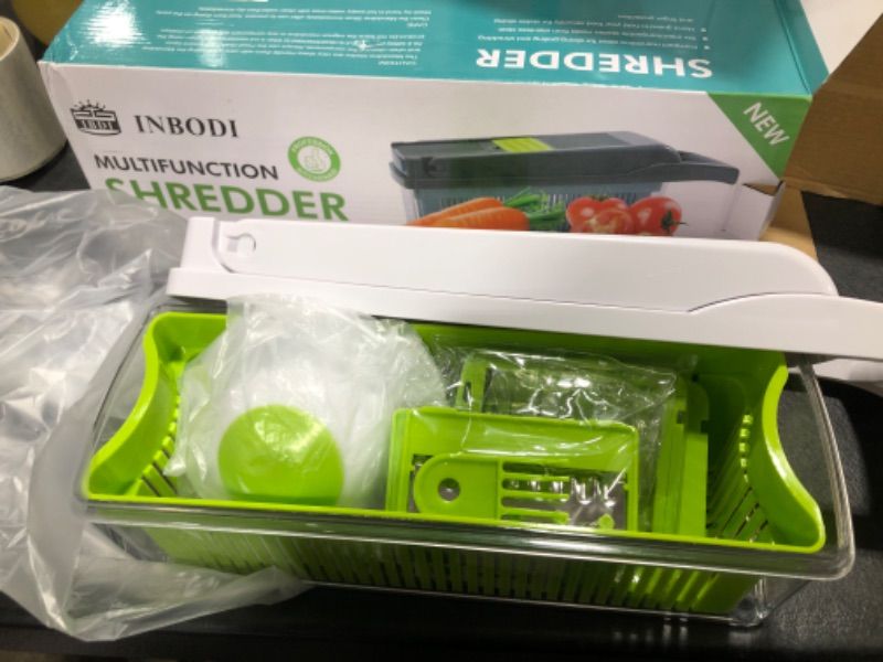 Photo 2 of 13-in-1 Food Chopper, Professional Veggie Slicer cutter, vegetables chopper, and Garlic Chopper with 8 Interchangeable Blades and Container vegetable chopper Kitchen Essential for Effortless Meal prep