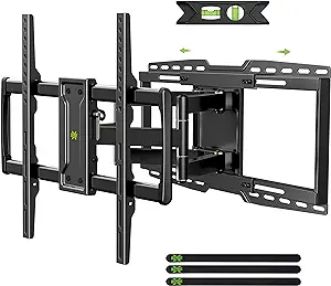 Photo 1 of USX MOUNT Full Motion TV Wall Mount Bracket for 32-90" TVs up to 150lbs with 8" Sliding Design, Ultra-Large TV Mount for up to 24" Studs with Swivel, Tilt, Extension & Leveling,