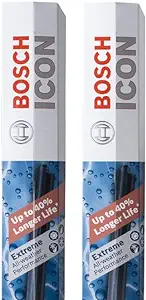 Photo 1 of Bosch ICON Wiper Blades 26A20A (Set of 2) Fits Acura: 19-14 MDX, Ford: 14-07 Edge, Toyota: 19 Avalon, 18-19 Carmy, Volkswagen: 14-09 Routan +More, Up to 40% Longer Life, Frustration Free Packaging 26A and 20A Frustration Free Combo