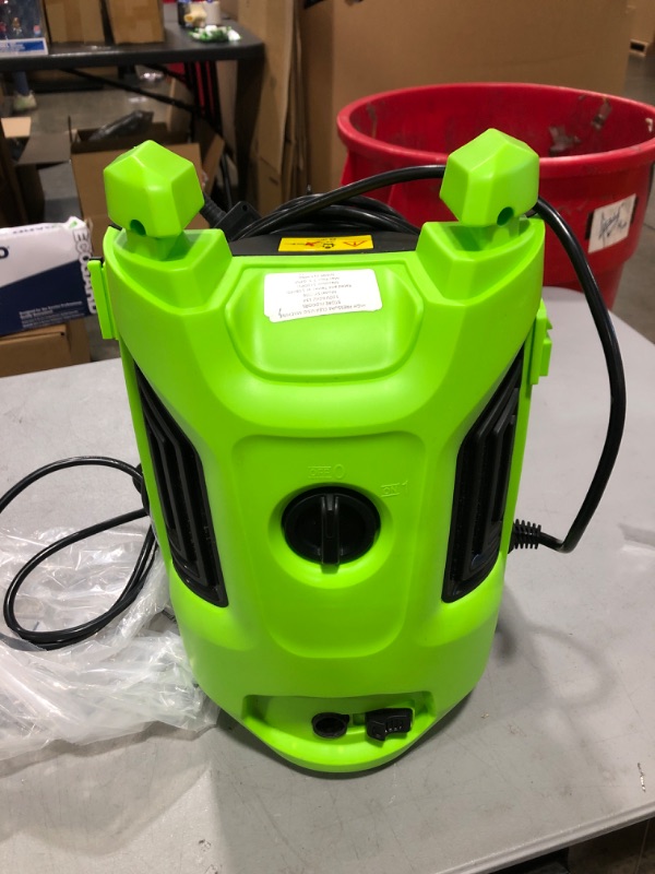 Photo 2 of Electric Pressure Washer Power Cleaner - SY3200 Suyncll 2.5 GPM Power Washer 1800W High Pressure Car Cleaner with All-in-one Spray Nozzle, 20 Ft Hose & 35 Ft Wire, CSA Compliant, Green