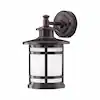 Photo 1 of 13 in. Oil-Rubbed Bronze Motion Sensor Integrated LED Outdoor Wall Lantern Sconce
